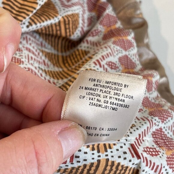 Anthropologie Elevenses Judith Belted Wool Coat Khaki Brown 6 Full Zip Lined - Picture 9 of 11